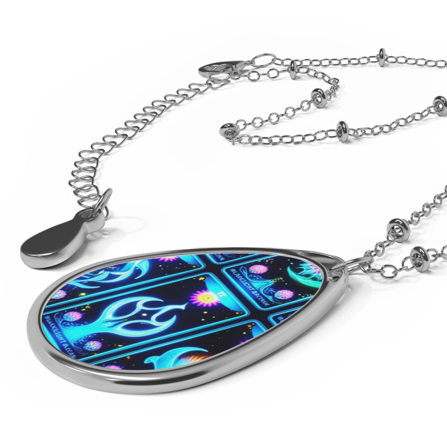 Cosmic Oval Necklace - Celestial Design for Perfect Everyday Wear